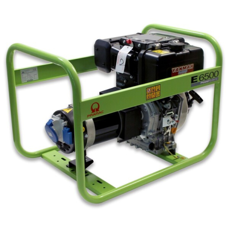 Agregat prądotwórczy jednofazowy Pramac E6500 – 5,3 kW – 230V – Yanmar L100V – Diesel – Otwarty
